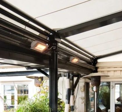 Infrarot Heizung für Gasstätten innen und aussen